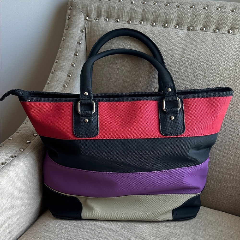 Lacoste Women's Colorblock Tote Bag - Picture 2 of 14